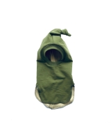 Olive green baby balaclava for spring or fall