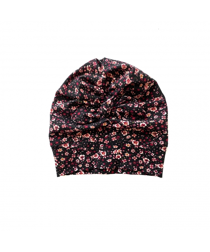 baby girl turban with flowers 