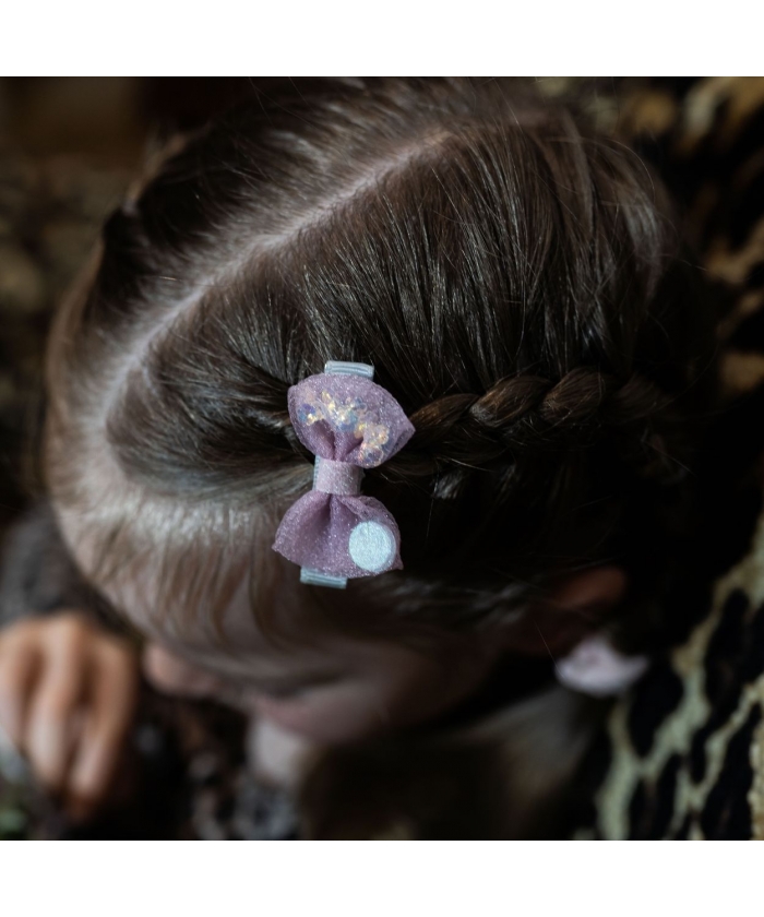 Vaikiškas segtukas plaukams su kaspinėliu