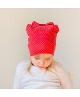 Red Beanie with bow 