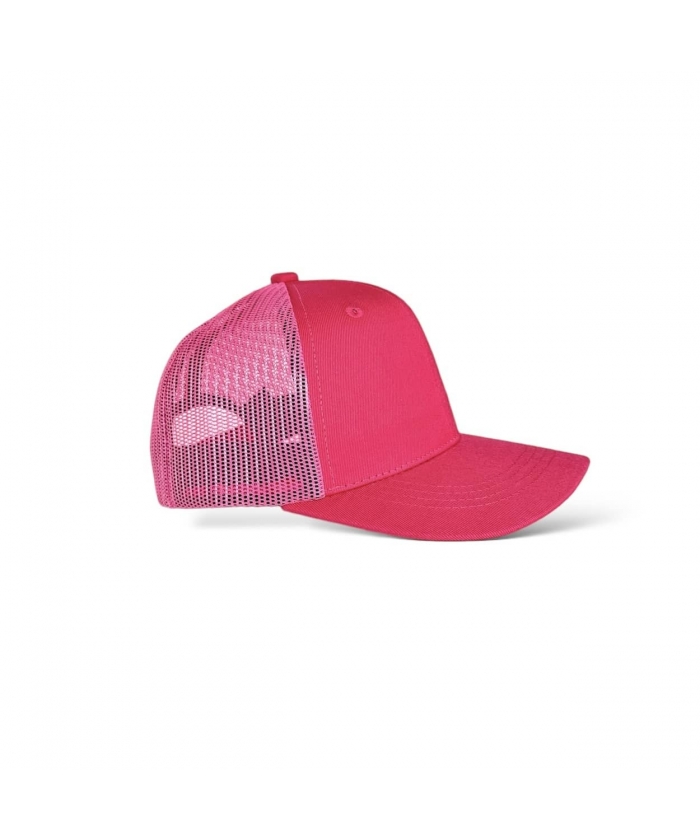 Pink hat with mesh for girls